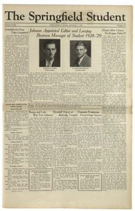 The Springfield Student (vol. 18, no. 20) March 9, 1928