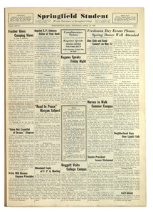 The Springfield Student (vol. 27, no. 03) April 23, 1936