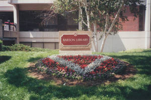 Babson Library Building Sign, 2001