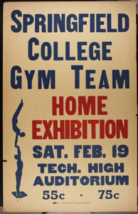 SC Gymnastics Exhibition Team Poster, Tech high School (c. 1938)