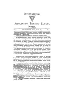 The International Association Training School Notes (vol. 1 no. 4), May, 1892