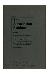The Association Seminar (vol. 11 no. 7), April, 1903