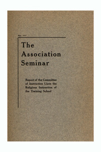The Association Seminar (vol. 20 no. 8), May 1912