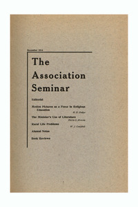 The Association Seminar (vol. 23 no. 3), December 1914