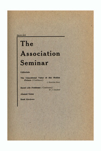 The Association Seminar (vol. 23 no. 6), March 1915