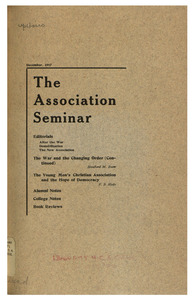 The Association Seminar (vol. 26 no. 3), December 1917