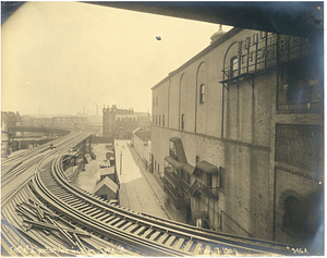 Castle Street junction looking east on Motte Street