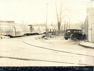 Driveway between 500 River Street and B.E.R.R. yard, Gillespies Lane