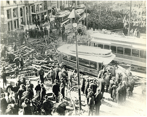 Gas explosion, corner of Boylston and Tremont Streets