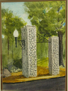 [Wakefield Park stone entrance gate]