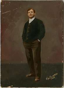 Painted photograph of John Dutra Rose