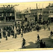 Eureka and Firemen Apr 19,1900 parade