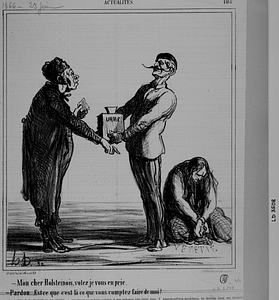 - Mon cher Holsteinois, votez je vous en prie. - Pardon..... Est-ce que c'est là ce que vous comptez faire de moi?