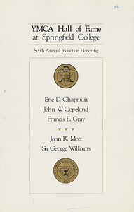 The 1990 YMCA Hall of Fame Induction Program