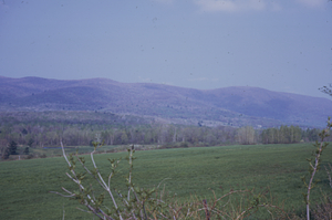 Panorama of Taconics from Mason's Farm, Northwest Hill Road, northern section.