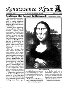 Renaissance News, Vol. 2 No. 4 (April 1988)