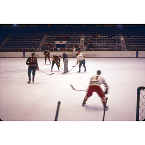 NU varsity/alumni hockey game