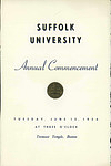 1954 Suffolk University commencement program (all schools)