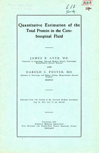 Quantitative estimation of the total protein in the cerebrospinal fluid