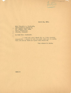 Letter from W. E. B. Du Bois to Clark University Liberal Arts Club