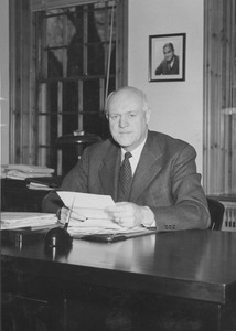 Ralph A. Van Meter at his desk