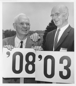 Harold E. Alley and Albert Parsons at a reunion