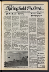 The Springfield Student (vol. 99, no. 4) Feb. 21, 1985