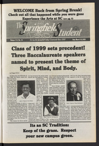 The Springfield Student (vol. 113, no. 16) Mar. 26, 1999