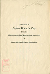 Cephas Brainerd Retirement Minutes, 1892