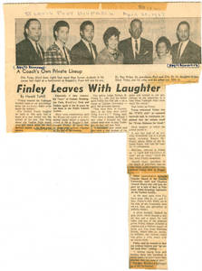 Finley leaves with laughter (April 30, 1967)