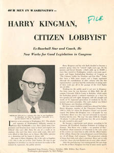 Our Men in Washington - Harry Kingman, Citizen Lobbyist (October, 1964)