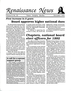 Renaissance News, Vol. 5 No. 12 (December 1991)