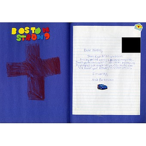 "Boston Strong" card mailed to Boston Medical Center