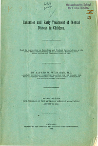 Causation and early treatment of mental disease in children