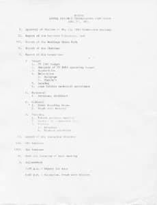 Agenda of the Lowell Historic Preservation Commission