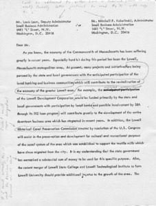 Letter to Mr. Louis Laun, Deputy Administrator, from Edward W. Brooke