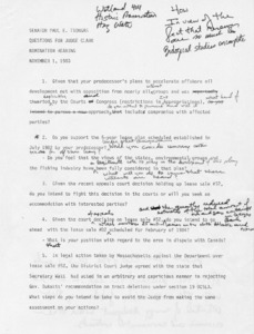 Questions for Judge Clark, Nomination Hearing