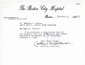 Letter to Dr. C.H. Pelton
