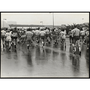 Runners partcipate in the Battle of Bunker Hill Road Race