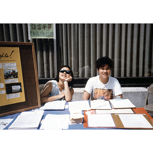 Association members at an outdoor event