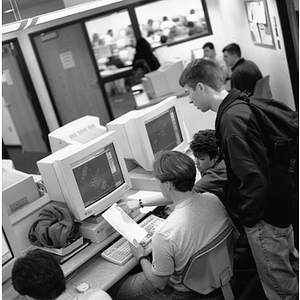 Computer Science students in a lab