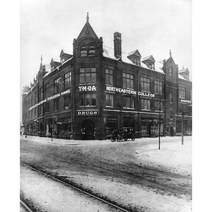 YMCA Building on the corner of Huntington Avenue and Gainsborough Street