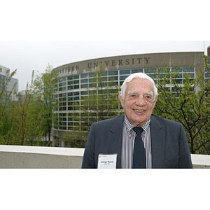 George Makris outside at the Veterans Memorial dinner