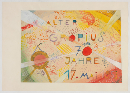 Walter Gropius Birthday Card