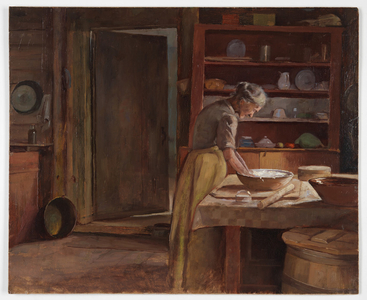 Woman Working in a Kitchen