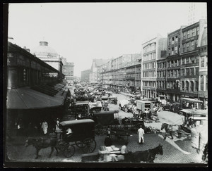 View of Quincy Market and South Market Street, Boston, Mass.