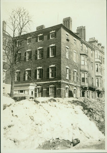 Exterior view of the Nichols and Adams Houses, Boston, Mass., March 1920