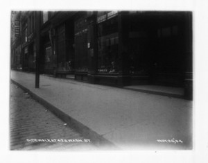 Sidewalk at 426 Washington St., Boston, Mass., November 26, 1904