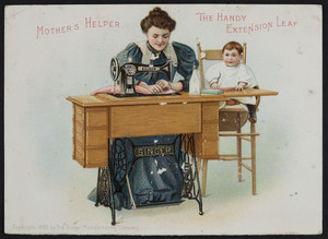 Trade card for The Singer Manufacturing Company, cabinet table, New York, New York, 1899