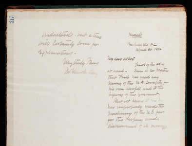 Thomas Lincoln Casey Letterbook (1888-1895), Thomas Lincoln Casey to [Henry L.] Abbot, April 26, 1892